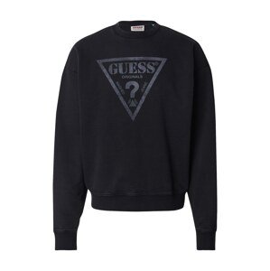GUESS Originals Mikina  tmavosivá / čierna